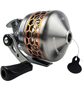 FREE FISHER Spincast Fishing Reel, All-Metal Gears, Easy to Use Push Button Casting Design, Chang...