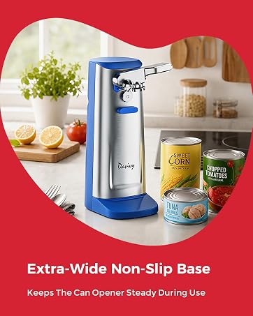NK-0730 Davivy can opener, extra-wide non-slip stable base