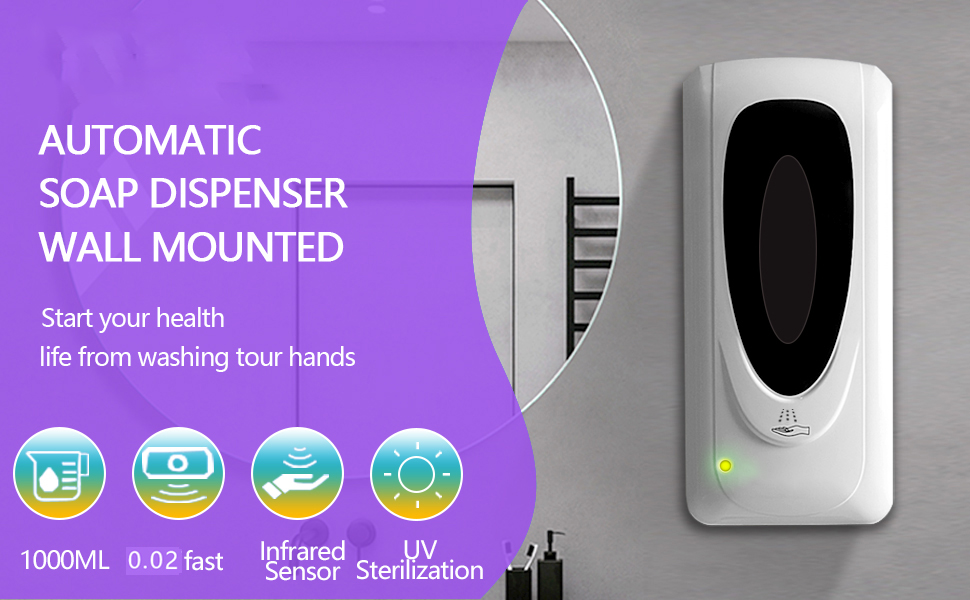 automatic soap dispenser wall mount
