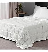 downluxe King Size Weighted Blanket,18lb Blankets for Adult with Glass Beads,Heavy Blanket with S...