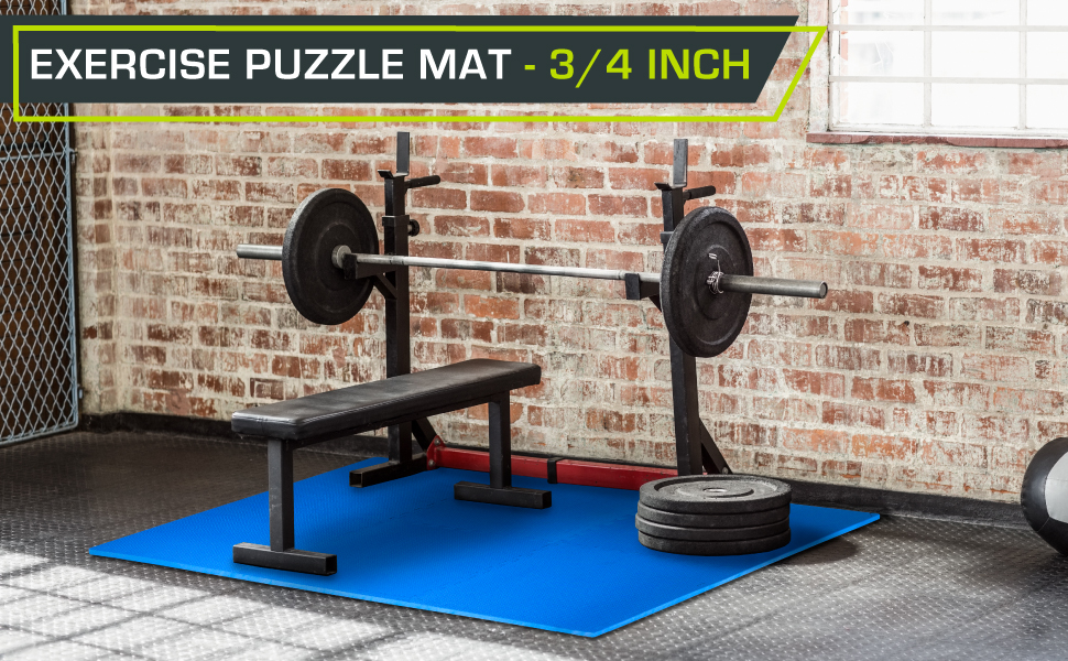 0.75 inch gym flooring for home mats floor workout exercise puzzle mat 
