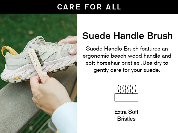 Suede Handle Brush