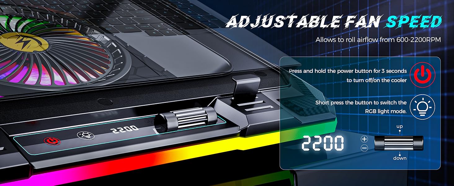 easy to adjustable the fan speed