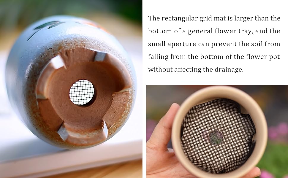 flower pot hole mesh pad
