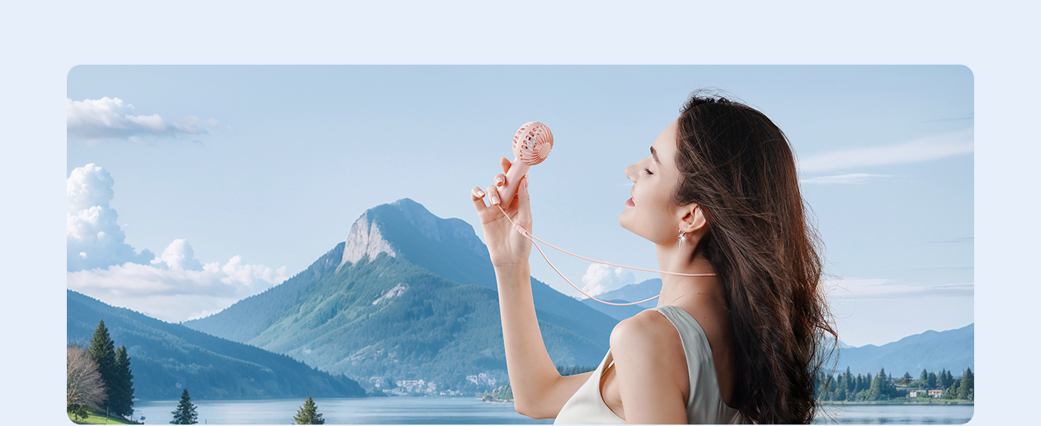 Portable fan for travel