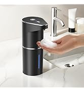 Fantictas Automatic Soap Dispenser,Touchless Hand Wall Mount Rechargeable 3 Gear Adjustable Elect...