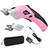 VLOXO Cordless Electric Scissors with 2 Blades Rechargeable Powerful Shears Cutting Tool for Fabr...