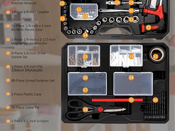 325 pcs tool set