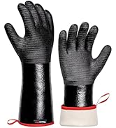 ThermoPro 932°F Heat Resistant BBQ Gloves, 14" Waterproof Oven &amp; Grill Gloves, Oil &amp; Slip-Resista...