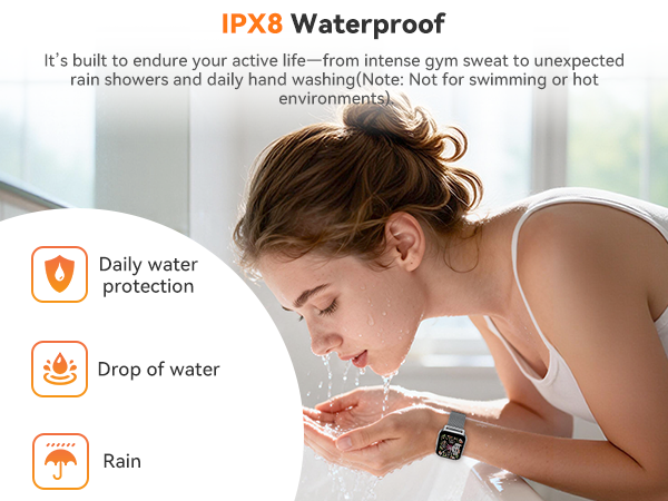 IP68 waterproof smart watch