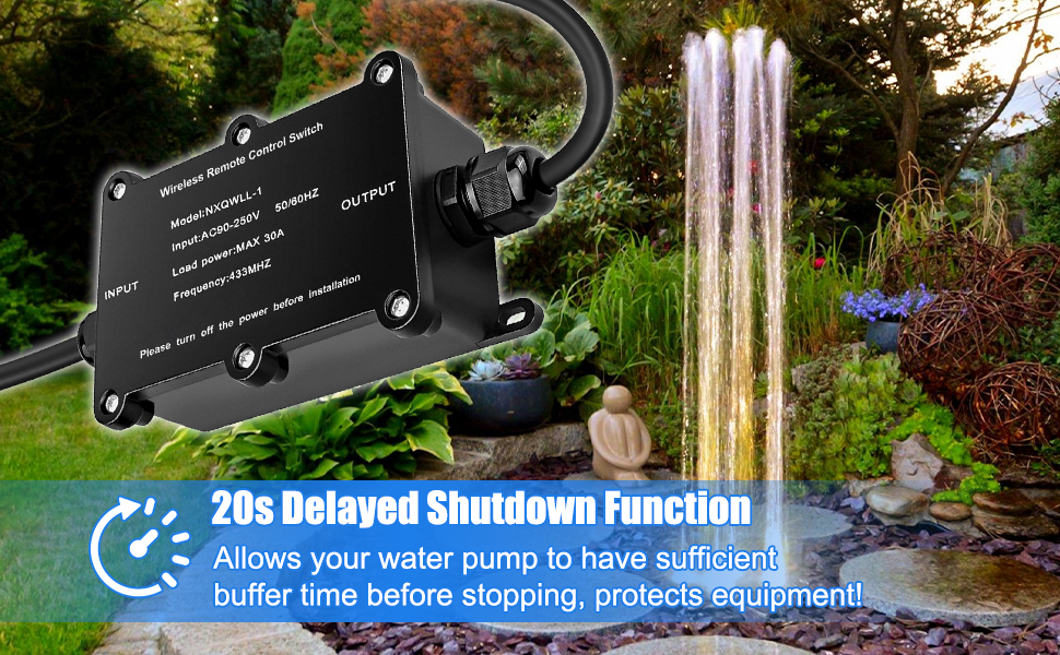 AC110V Weatherproof Remote Power Switch