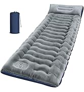 FUN PAC Camping Sleeping Pad, Ultralight Inflatable Air Mattress Built-in Foot Pump, Compact &amp; Wa...