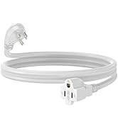 LUCKY TL Indoor Extension Cable Extension, White Extension Cord 6 feet,13A 1625W 16AWG SJTW, 3 Pr...