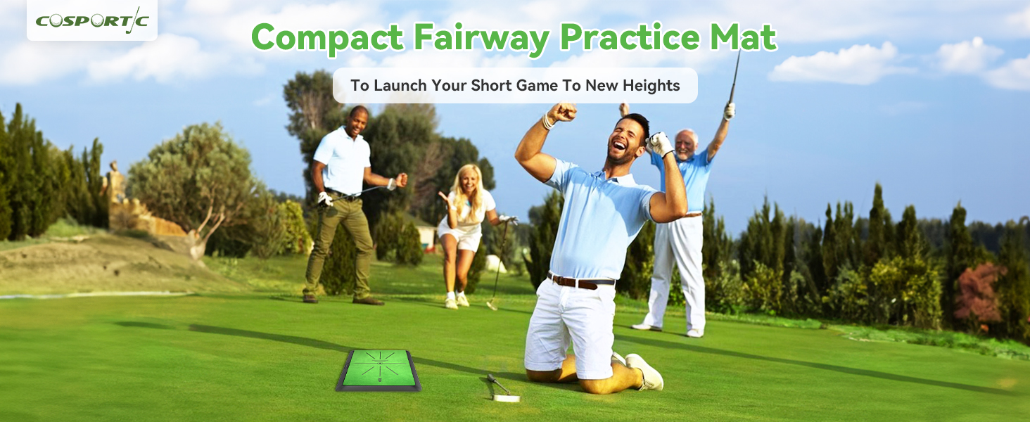 Golf Hitting Mat | Golf Training Mat for Swing | Extra Replaceable Golf Practice Mat