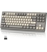 ATTACK SHARK M87 Pro Wireless Gaming Keyboard,75% Dual Mode Bluetooth 5.0/2.4Ghz Wireless with Re...