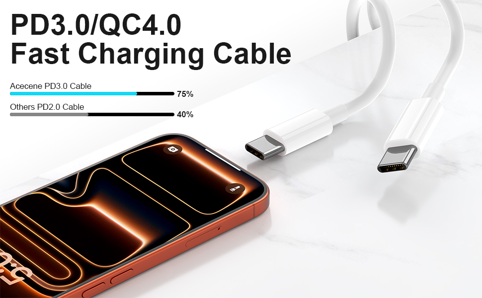 6 foot usb c to c charging cable