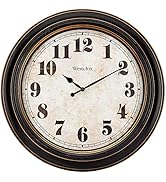 Westclox Traditional Large Wall Clock Battery-Operated Clock for Living Room, Bedroom, Office | I...