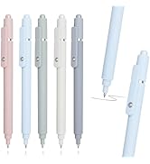 IOMDRWU Gel Pens, 5 Pack 0.5mm Black Ink Pens, Fine Point Smooth Writing Pen, Quick-Dry, High-End...