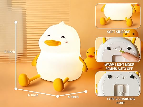 Product Details about Silicone Duck Nightlight