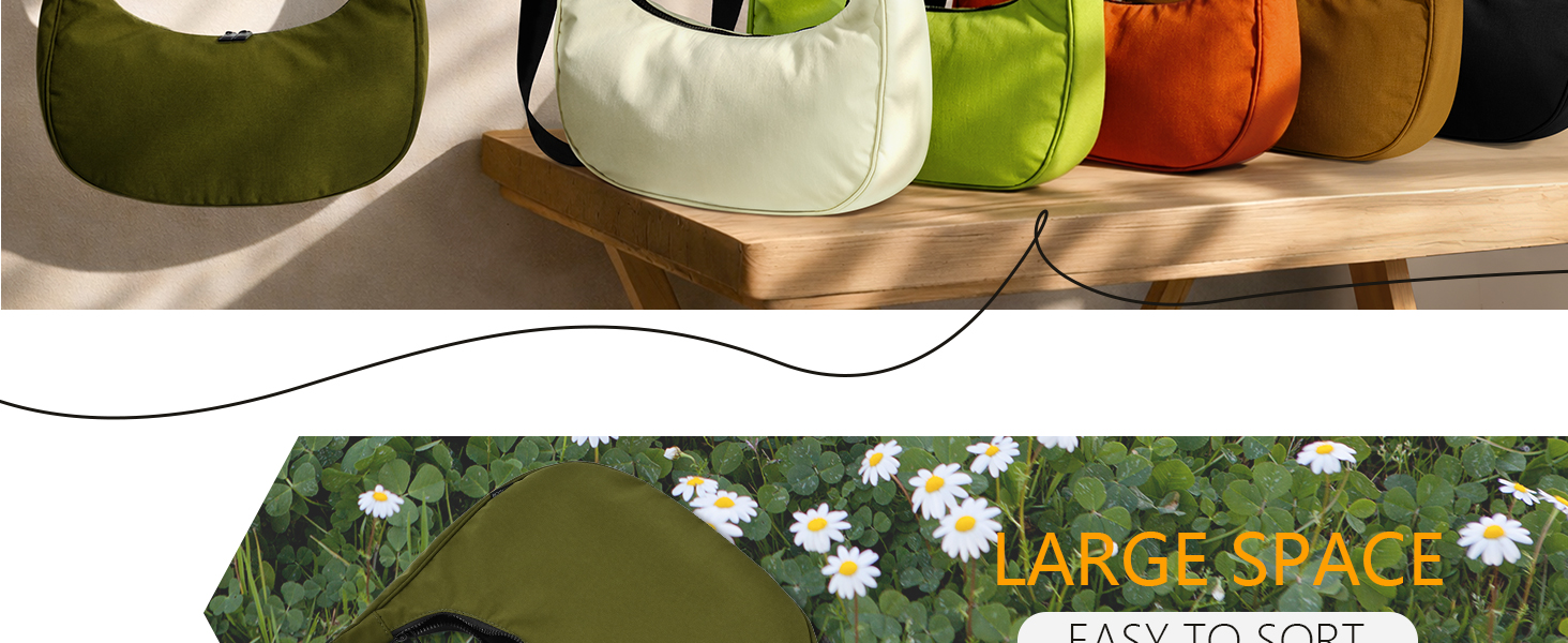 Medium crescent bag