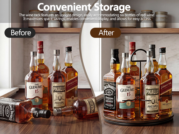 6-bottle wine rack