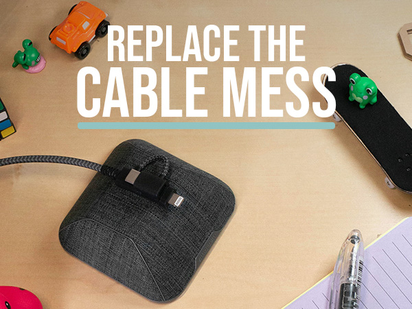 magnetic cable holder cord organizer manager desk nightstand table lightning usb c best gift chord