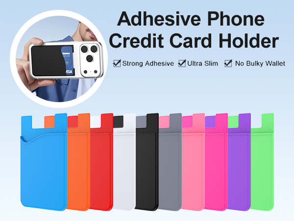 phone wallet stick on