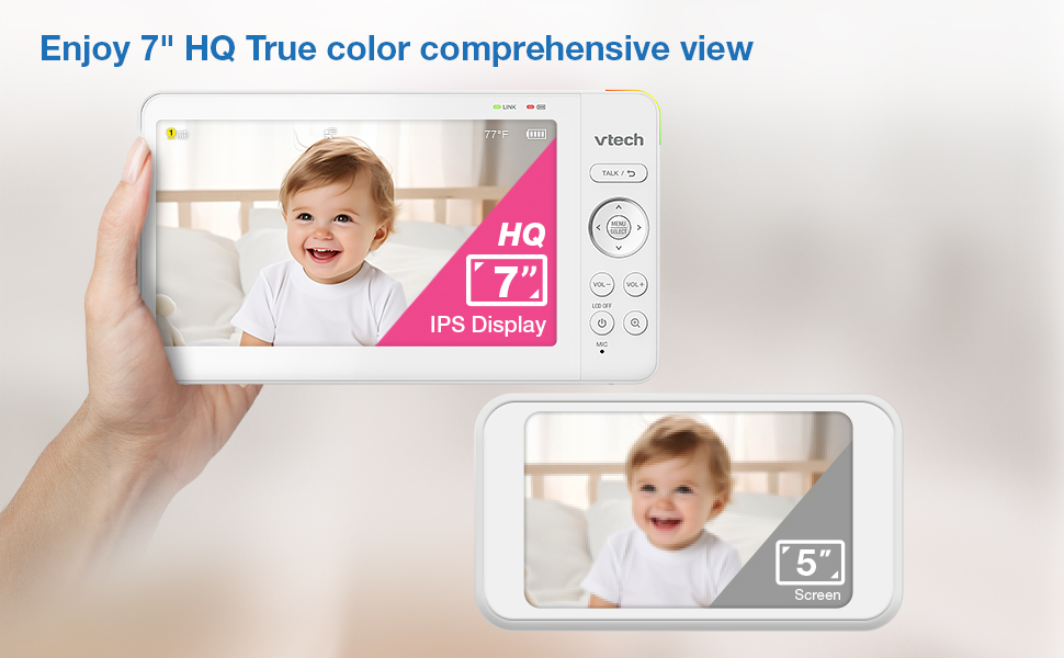VTech HQ video baby monitor with camera and audio
