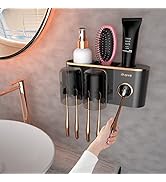 iHave Toothbrush Holders Bathroom Accessories with Toothpaste Dispenser, 2 Cups Toothbrush Holder...