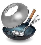 Yosukata carbon steel wok pan