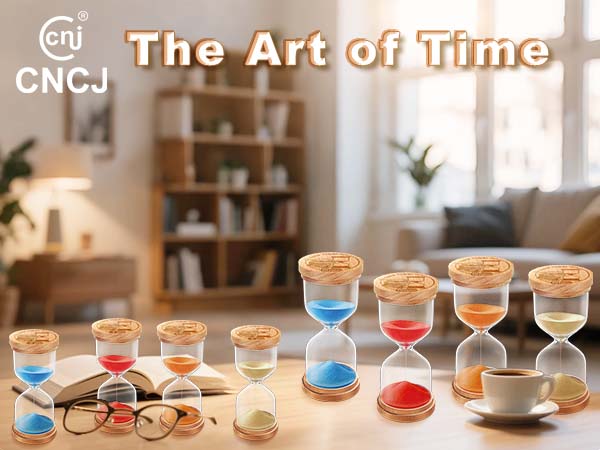 wooden hourglass sand timer
