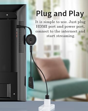 Wireless HDMI Display Dongle Adapter, 4K HD Video Mirroring Dongle Receiver