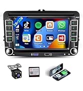 2G+32G Wireless CarPlay Car Radio for VW Volkswagen Passat Seat Golf Jetta Tiguan Touran EOS Andr...