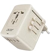 Acer Universal Travel Plug Adapter - International Power Adapter with 5 USB Ports (3 USB C) 5.8A,...