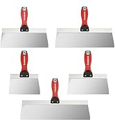 Goldblatt 5-Pieces Stainless Steel Taping Knives - 6'', 8'', 10'', 12'', 14'' Taping Knife Tools,...