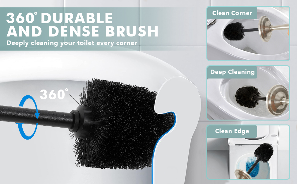 360°DURABLE AND DENSE BRUSH