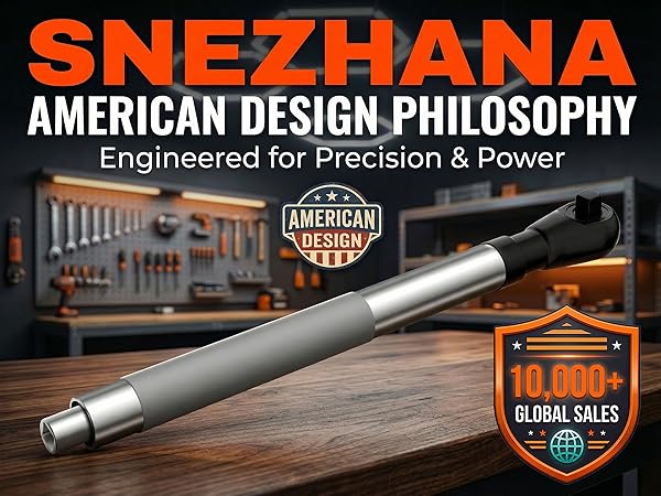 SNEZHANA Professional Ratchet: American Design, Engineered for Precision &amp; Heavy-Duty Power.