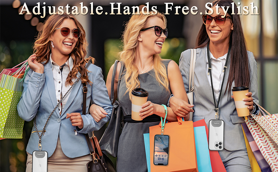 phone lanyard and wrist strap set