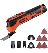 VEVOR Cordless Oscillating Tool, 12V Multitool Oscillating Saw Tool with 6 Variable Speeds 6000-1...