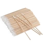 G2PLUS 500PCS Cotton Swabs, Wood Disposable Micro Applicators Brush for Makeup and Personal Care ...