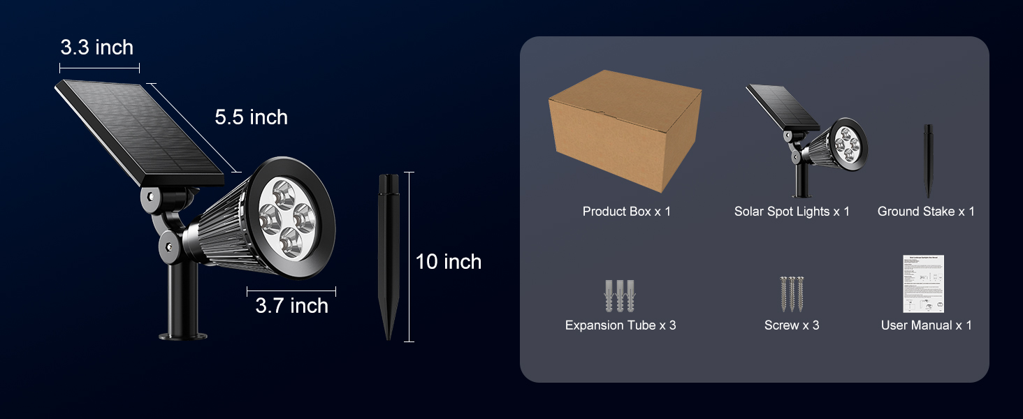 led solar spot lights outdoor