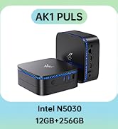 KAMRUI Mini PC, N5030 12GB RAM 256GB SSD, Dual HDMI 4K, Win 11 | Dual HDMI 4K UHD, 12GB LPDDR4 + ...