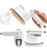 Liebssen Mini Steam Iron, 2-IN-1 Handheld Travel Steam Iron,1100W &amp; 15s Fast Heat Up, Portable St...