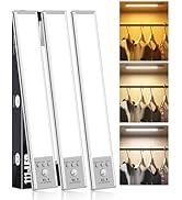SZOKLED Under Cabinet Lighting Motion Sensor, 111-LED Magnetic Wireless Closet Lights with Timer ...