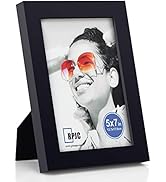 RPJC 5x7 Picture Frames Made of Solid Wood High Definition Glass for Table Top Display and Wall M...
