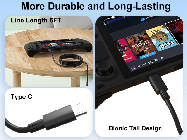 60W Fast Charger Compatible with Steam Deck