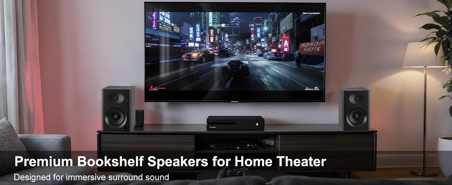 bookshelf speakes for home theater or gaming