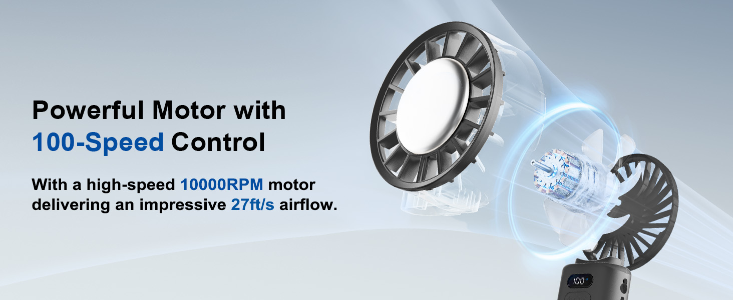 Portable Handheld Fan Sothing Engine Ice-Z