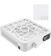 Compact Nail Dust Collector-6000RPM Vacuum Dust Collector Fan with Filter Papers (30 Pcs) Auto Su...