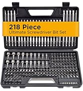 Jackson Palmer 218 Piece Ultimate Screwdriver Bit Set, High Grade Carbon Steel, Includes Hard-to-...